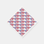 USA - UK-Liebe Serviette (Ecke)