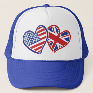 USA - UK-Liebe Truckerkappe