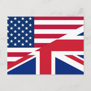 usa uk postkarte
