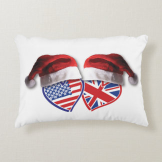 USA-UK-Santa-Hats Dekokissen