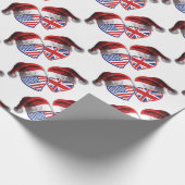 USA-UK-Santa-Hats Geschenkpapier (Ecke)