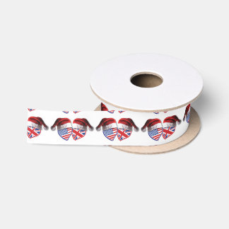 USA-UK-Santa-Hats Satinband