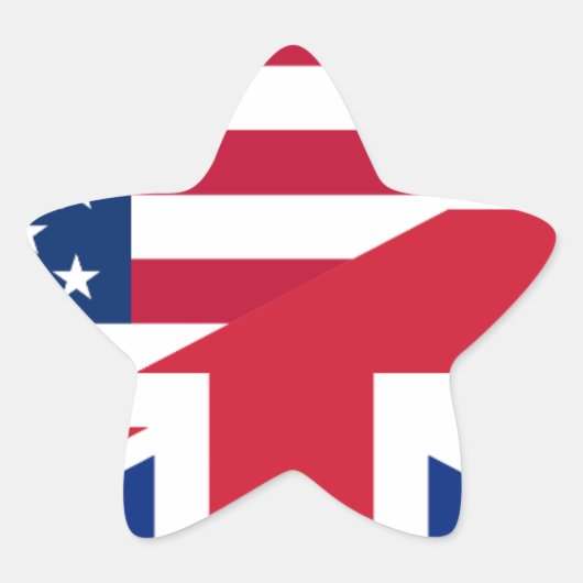 usa uk Stern-Aufkleber (Vorderseite)