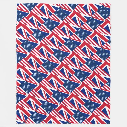 usa uk Vlies Decke (Vorderseite)