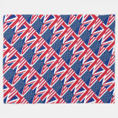 usa uk Vlies Decke (Vorderseite (Horizontal))
