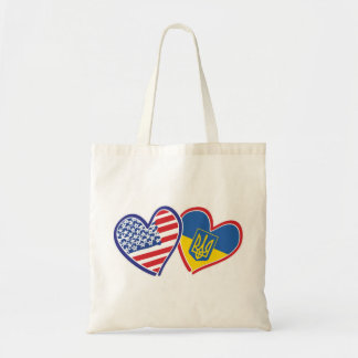 USA-Ukraine-Flaggen Tragetasche