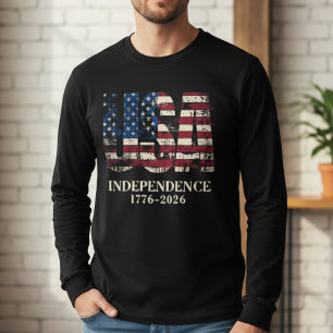 USA Unabhängigkeit 250 Jahre T - Shirt   1776-2026