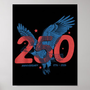 USA Unabhängigkeit 250. Jahrestag 1776 2026 Poster