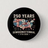 USA Unabhängigkeit 250. Jubiläum  Button (Vorderseite)