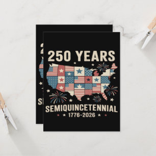 USA Unabhängigkeit 250. Jubiläum  Einladung