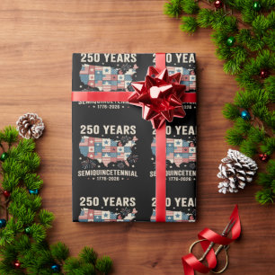 USA Unabhängigkeit 250. Jubiläum Geschenkpapier