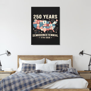 USA Unabhängigkeit 250. Jubiläum Leinwanddruck