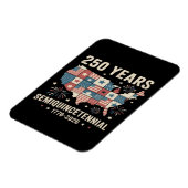 USA Unabhängigkeit 250. Jubiläum Magnet (Linke Seite)