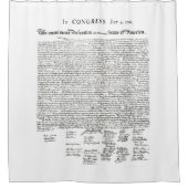 USA-Unabhängigkeitserklärung Duschvorhang (Vorderseite)