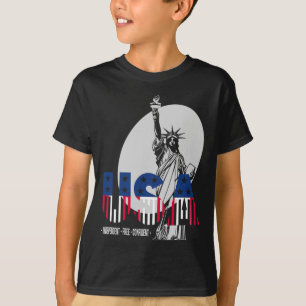 Usa Unabhängigkeitstag 4. Juli Statue Of Liberty W T-Shirt