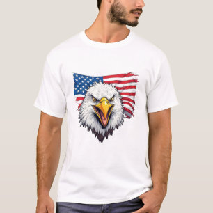 USA Unabhängigkeitstag Adler Design T-Shirt