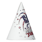 USA Unabhängigkeitstag am 4. Juli Partyhütchen (Links)