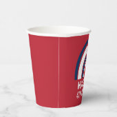 USA Unabhängigkeitstag Amerikanischer Regenbogen 4 Pappbecher (Rechts)