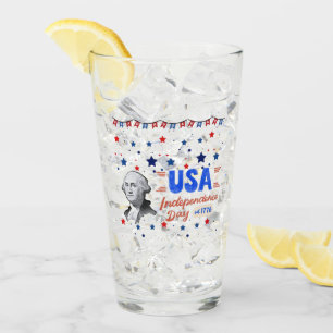 USA Unabhängigkeitstag Glas