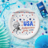 USA Unabhängigkeitstag Pappteller (Party)