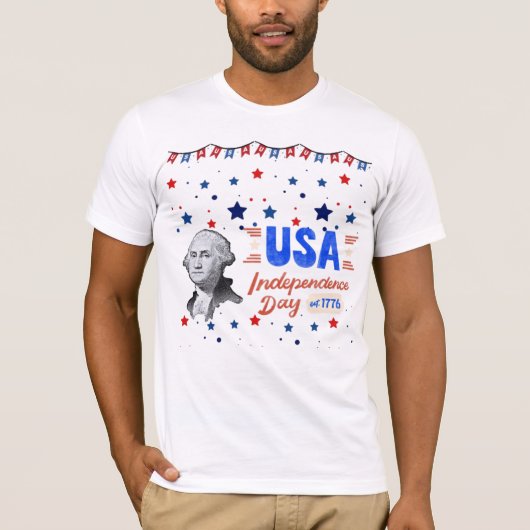 USA Unabhängigkeitstag T-Shirt (Vorderseite)