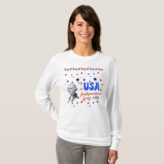 USA Unabhängigkeitstag T-Shirt (Vorne ganz)