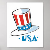 USA Uncle Sam Hat Poster (Vorne)