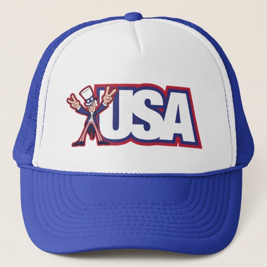 USA - Uncle Sam - Hut Truckerkappe (Vorderseite)