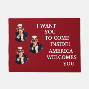 USA Uncle Sam Patriotische Fußmatte