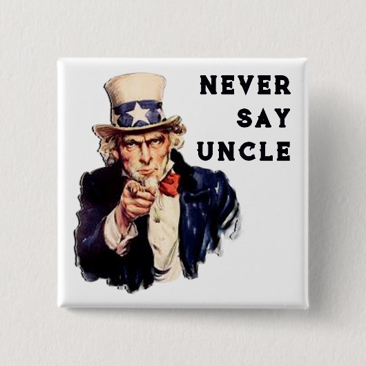 USA Uncle Sam Pinback Button (Vorderseite)