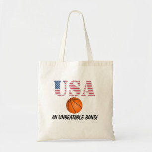 USA und Basketball - Unschlagbarer Bond! Tragetasche