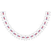 USA und BRITISCHE Flaggen-Herzen Wimpelkette (Alle)