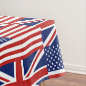 USA und BRITISCHES Flaggen-Muster Tischdecke (Beispiel)