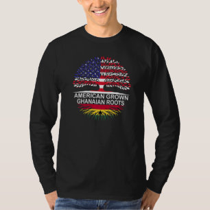 USA- und Ghana-Flaggen Amerikanisch angebaut ghana T-Shirt