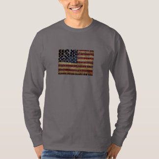 USA und ihre bundesstaatlichen Staaten in US Flagg T-Shirt