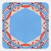 USA und Kanada Gerahmter Aufkleber (Vorderseite)