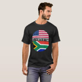 USA und Südafrika Flaggen Ja ich bin beide T-Shirt (Vorne ganz)