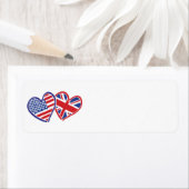 USA und UK Flag Hearts (Insitu)