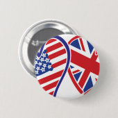 USA und UK In Hearts Shooting the Liebe Button (Vorne & Hinten)