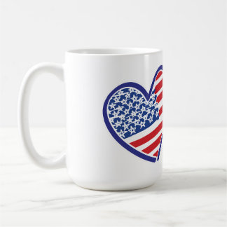 USA und Venezuela Flaggen Herzen Kaffeetasse