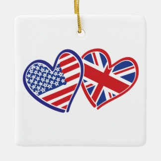 USA und Vereinigtes Königreich Keramikornament