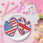 USA und Vereinigtes Königreich Pappteller (Party)