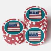 USA United Staat Poker Chip (Stapel)
