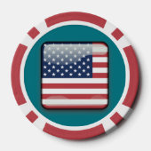 USA United Staat Poker Chip (Rückseite)