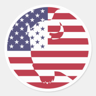 USA United Staaten Buffalo Bison American National Runder Aufkleber