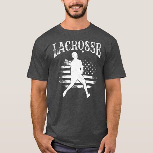 USA United Staaten Lacrosse  T-Shirt (Vorderseite)
