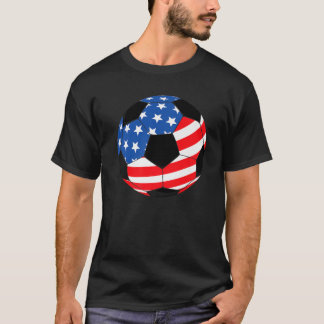 USA United Staaten Soccer Fans American Flag Footb T-Shirt