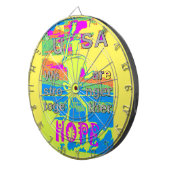 USA Unity Design: Hoffnung und Stärke Dartscheibe (Vorderseite rechts)