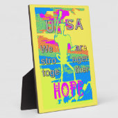USA Unity Design: Hoffnung und Stärke Fotoplatte (Seite)