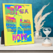 USA Unity Design: Hoffnung und Stärke Fotoplatte (Seite)